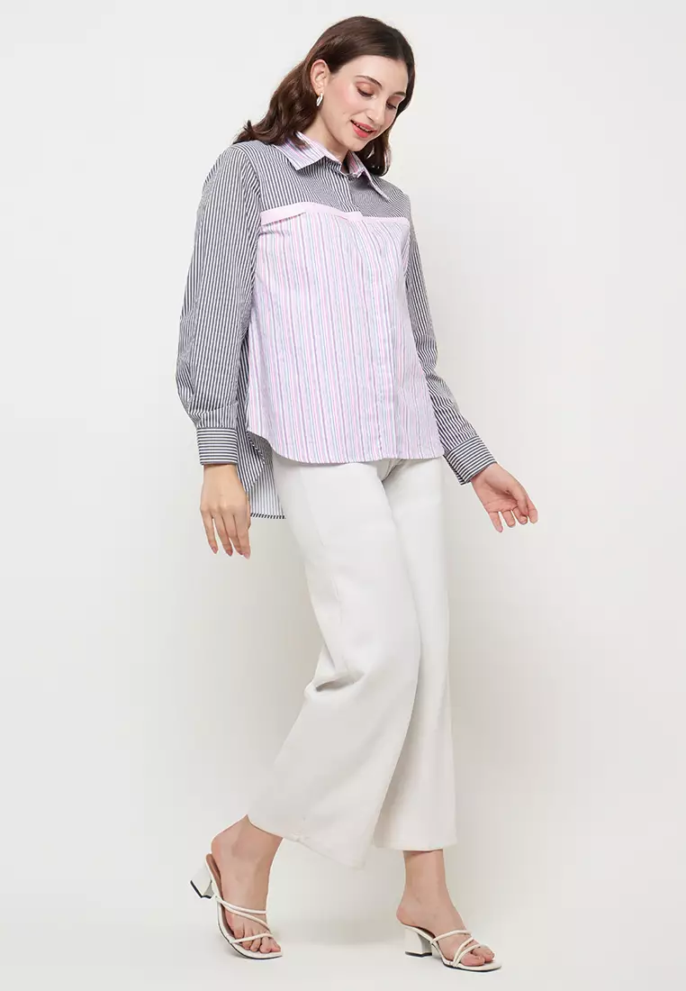 KLA - Kemeja Casual Wanita Penelope Pink