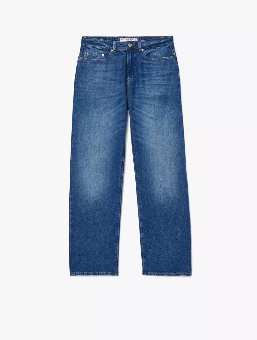 5 Pocket Straight Cut Indigo Jeans - Blue