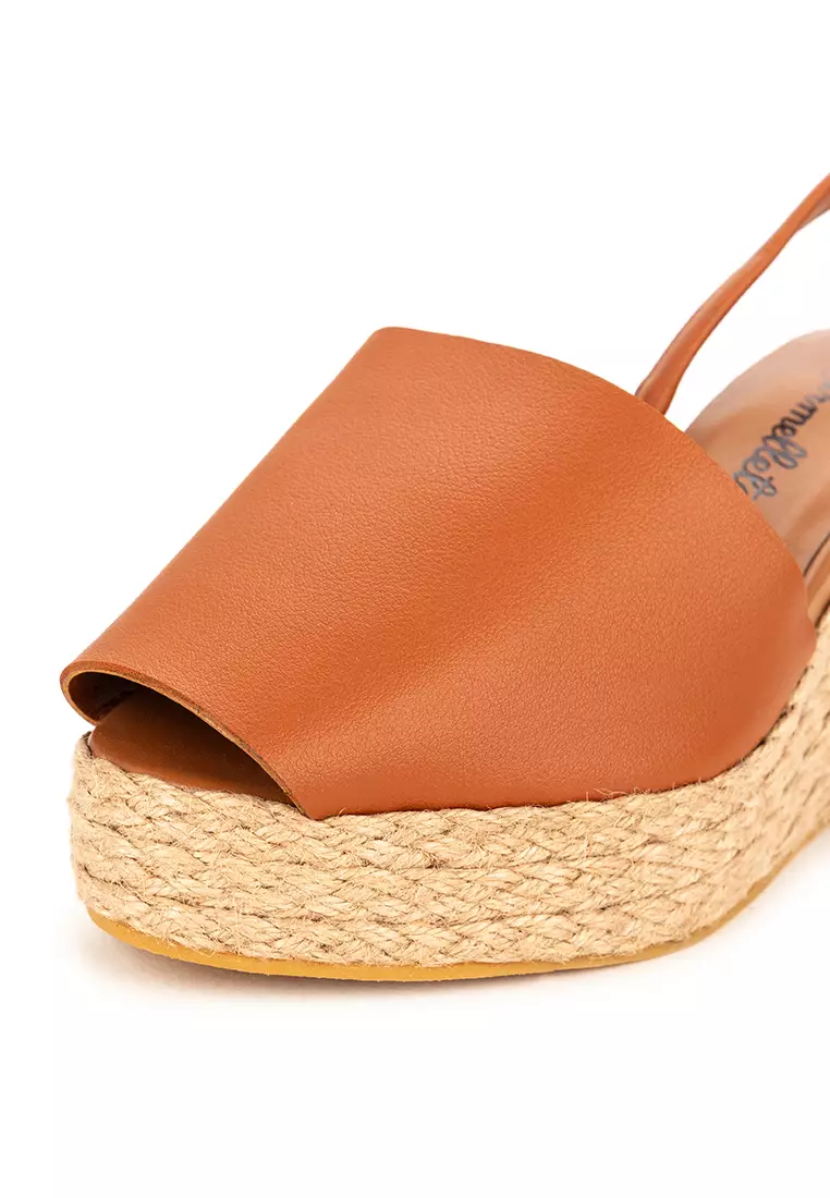 Sling Back Wedge Sandals