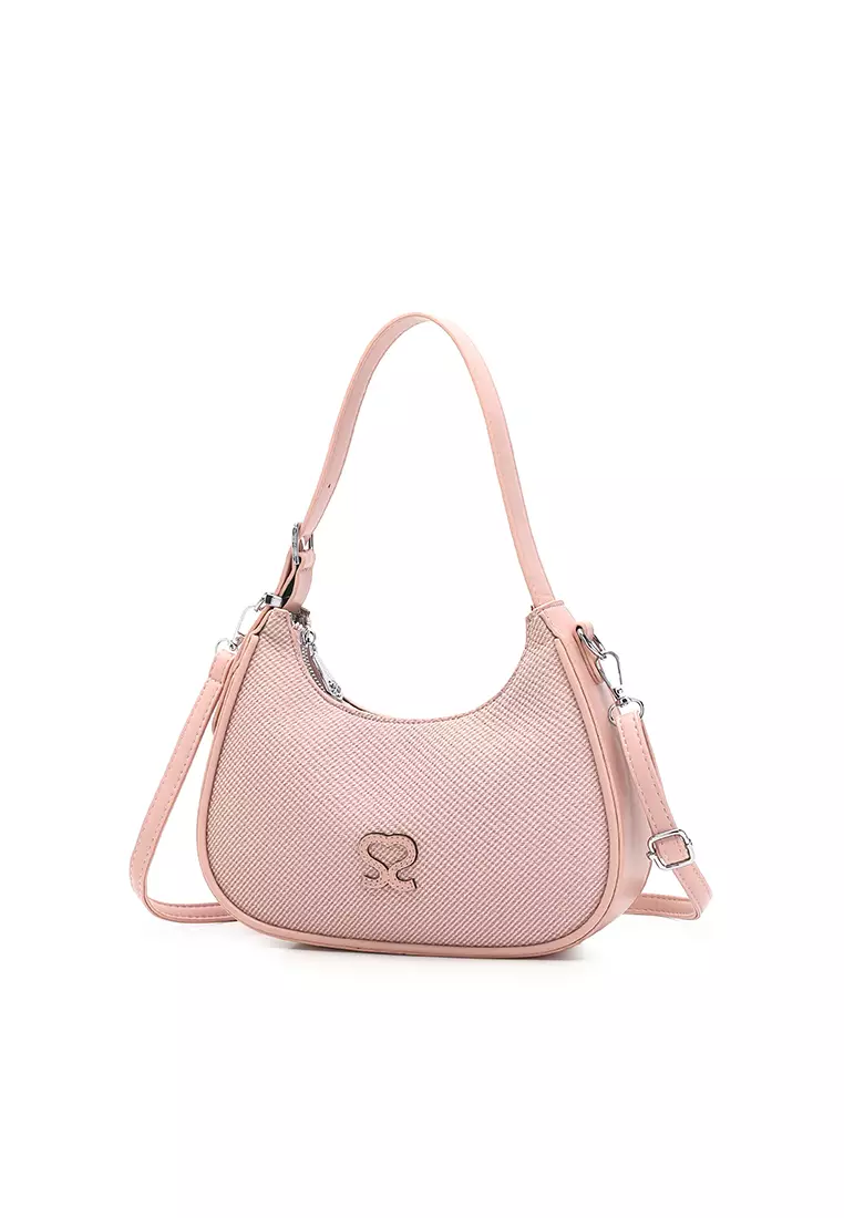 Women's Top Handle Bag / Sling Bag / Crossbody Bag / Shoulder Bag (手拿袋 / 斜孭袋 / 單肩包) - 粉紅色