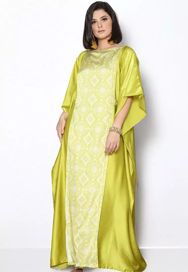 Kanzi Exclusive Long Sleeve Songket Kaftan