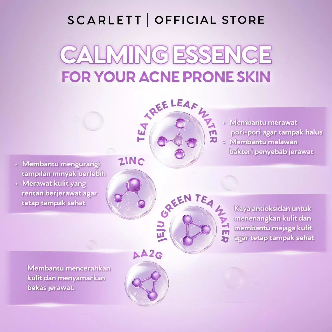 Scarlett Whitening Acne Essence Toner
