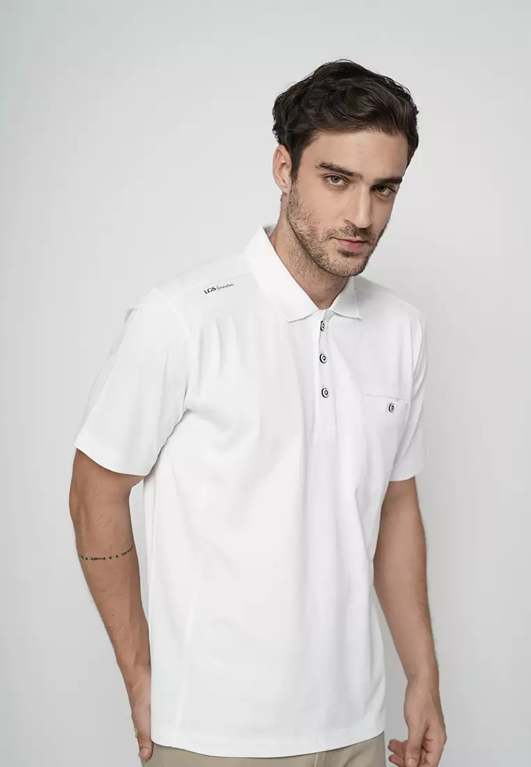 LGS - Kaos Polo Basic Pria - Classic Essential Shirt - Lengan Pendek - Warna - Basic - Polos - Single Pocket - CWS.225.C3068