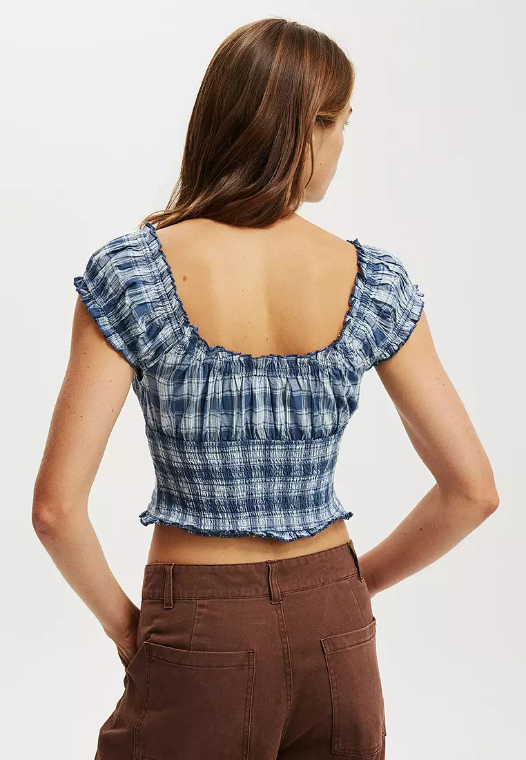 Greta Frill Sleeves Blouse