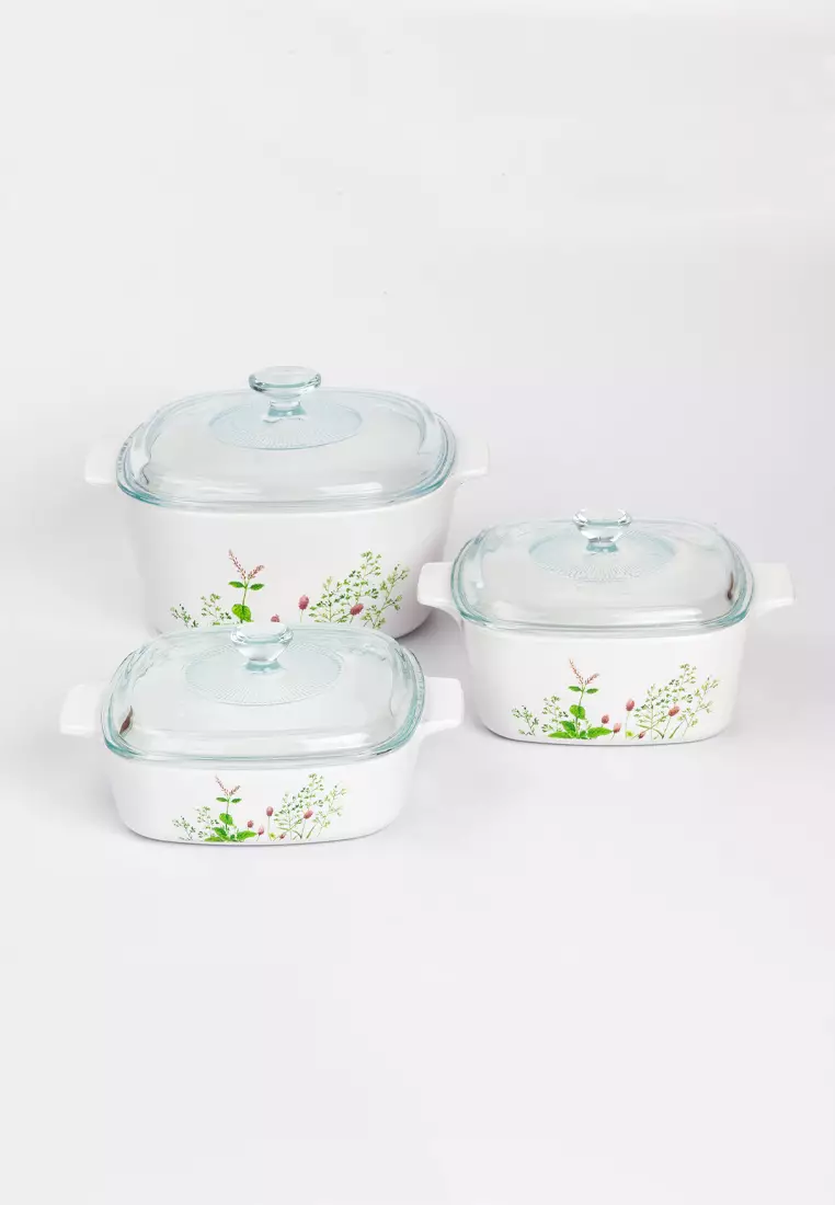Buy Corningware Corningware 6 Pcs Square Casserole Set With Glass
