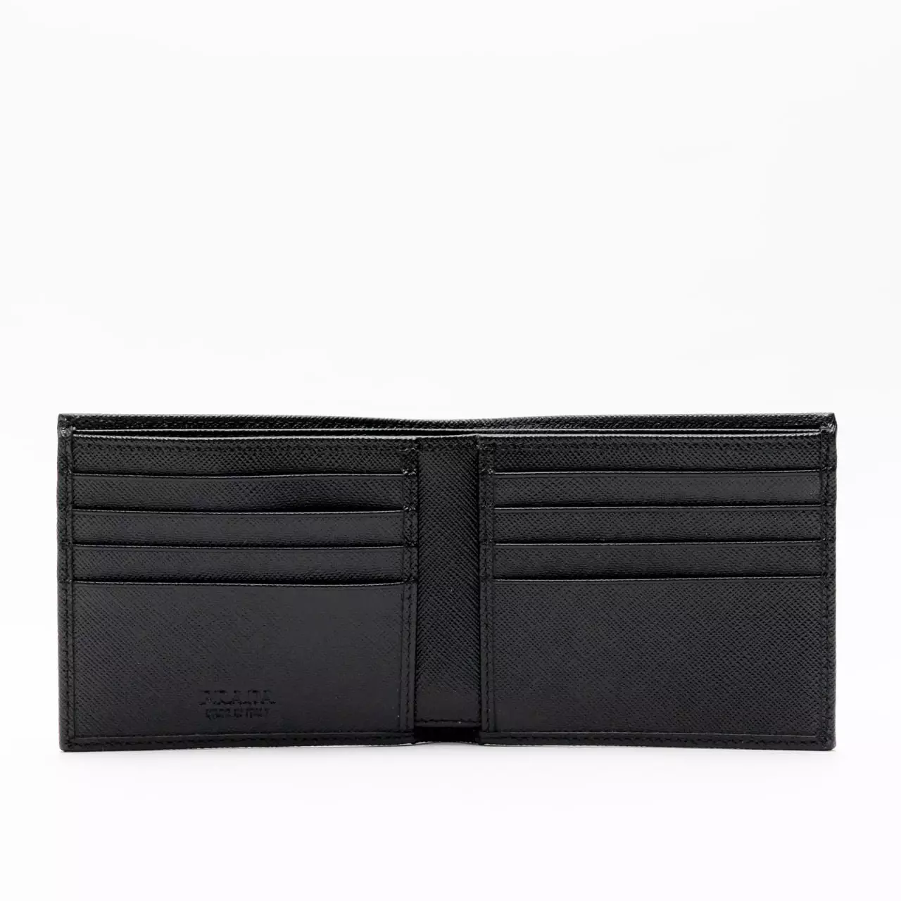 [4.4PRIL KEJUTAN HARGA] Re-Nylon and Saffiano Leather Wallet Black