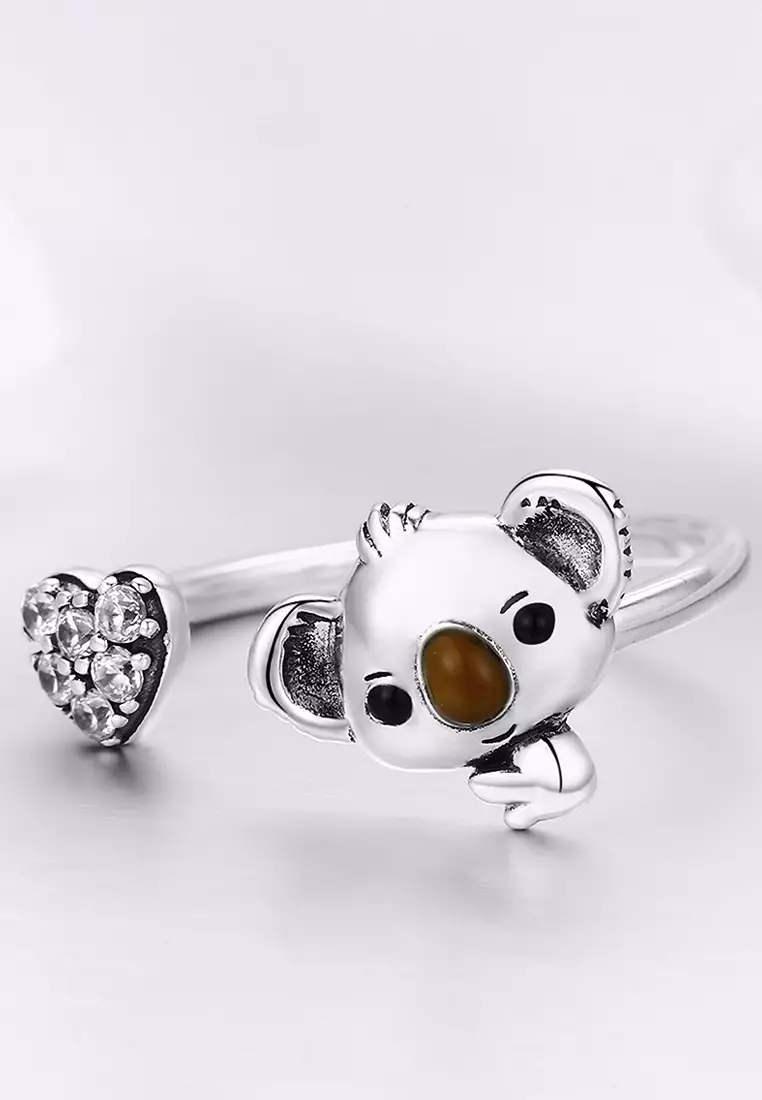 Big Head Baby Koala Adjustable Fashion Ring