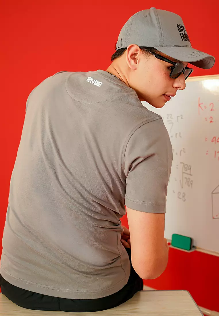 Cressida X SpyxFamily Slim Fit Grey T-Shirt - TTBAS.1DB007G