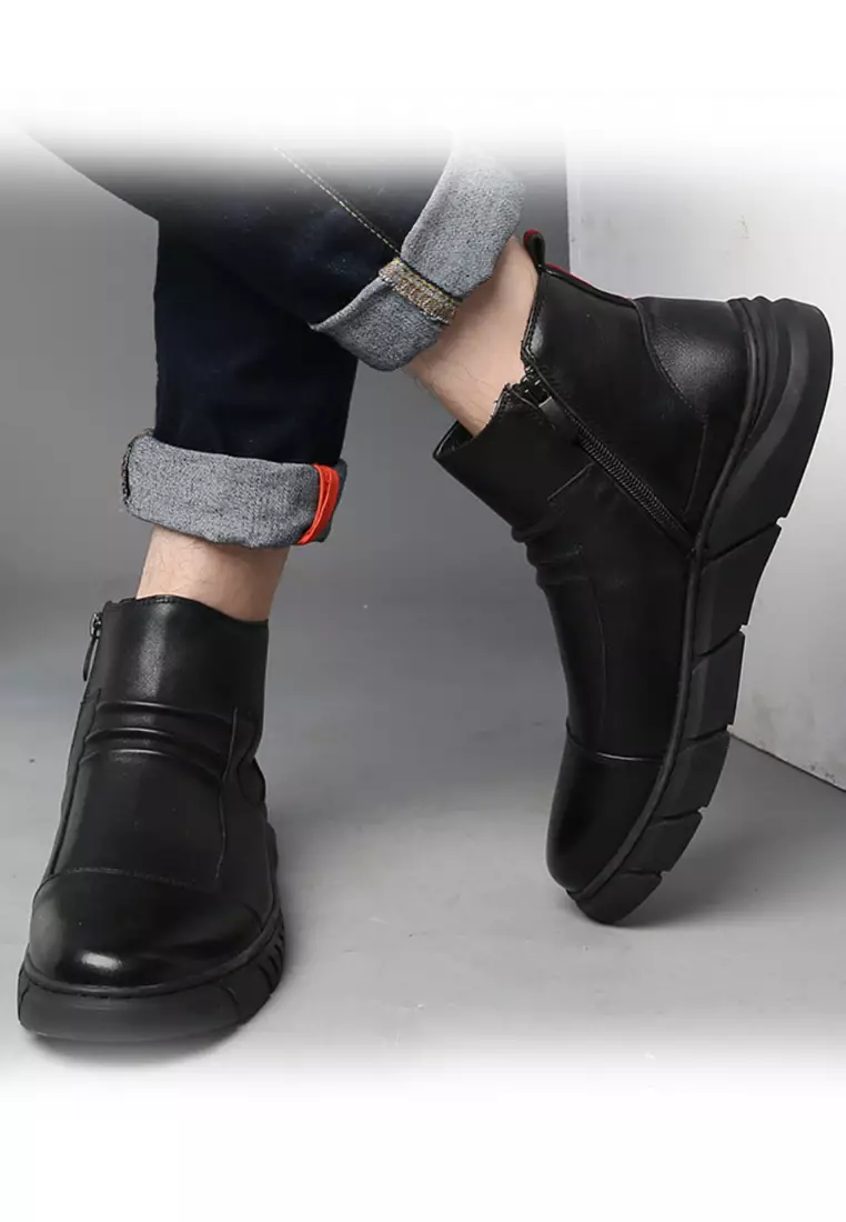 Twenty Eight Shoes VANSA Fashion Leather High-Top Boots VSM-B5378