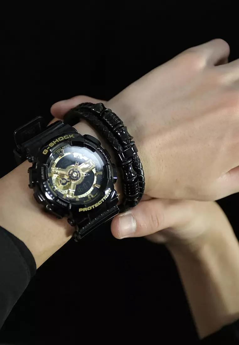 型男磁吸扣鈦鋼手環