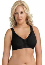 Exquisite Form Front-Close Cotton Posture Control Bra in Damask