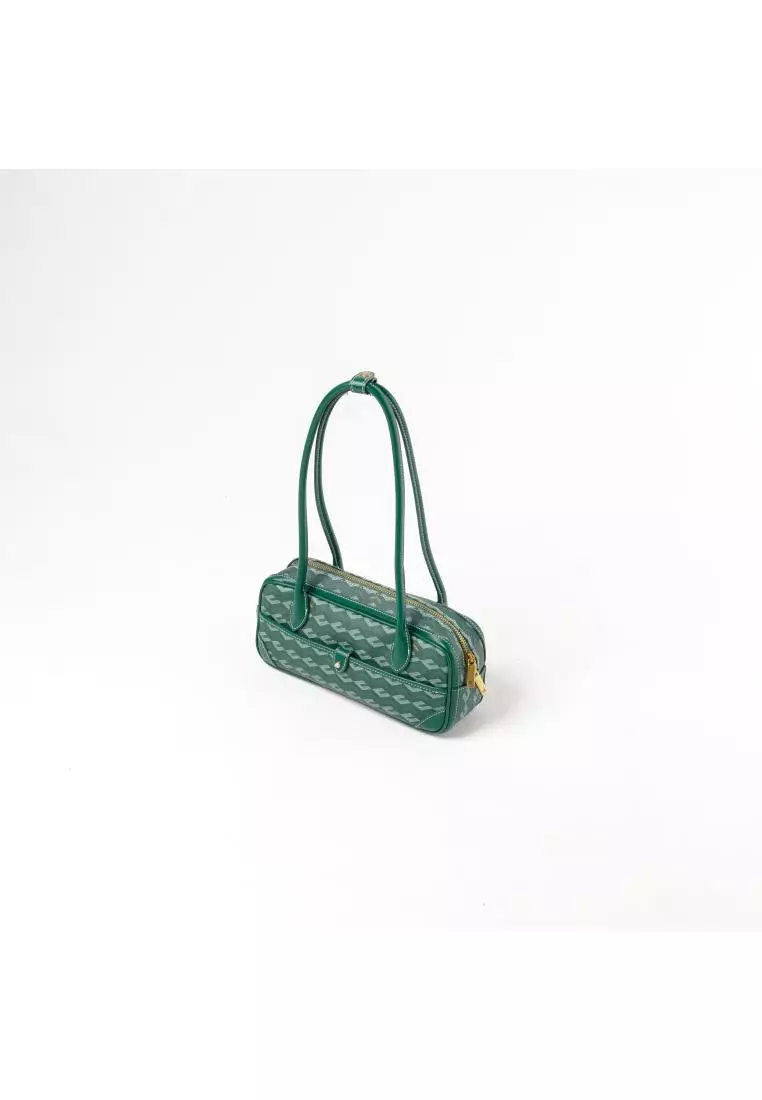 Tas CHRISTY NG MARCELO MONOGRAM PATTERN GREEN SHOULDER BAG 100% ORIGINAL