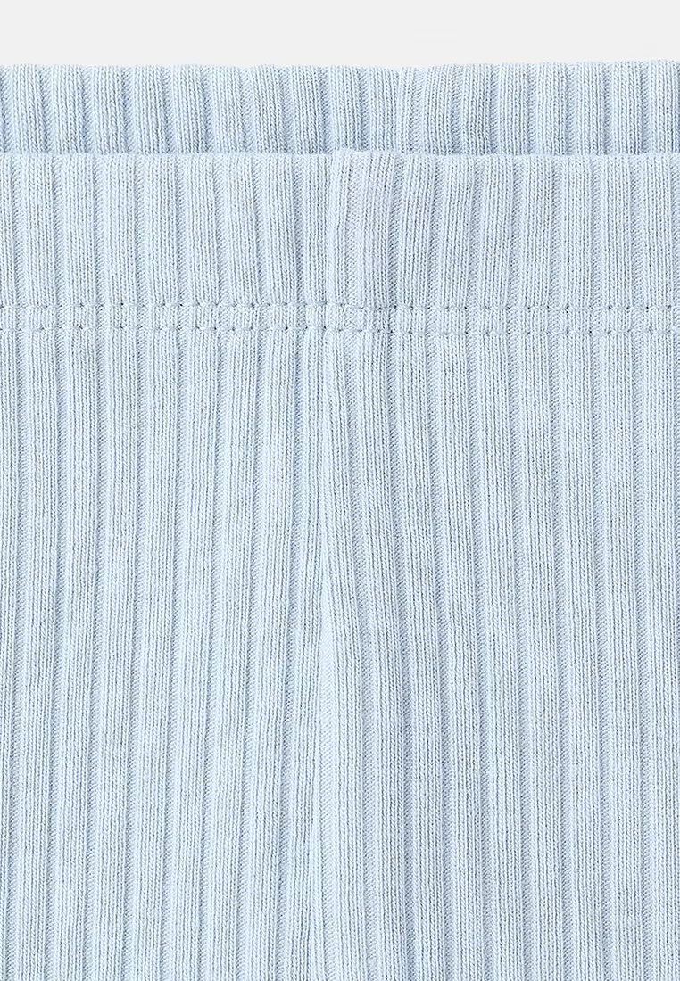 Cotton Ribbed Leggings