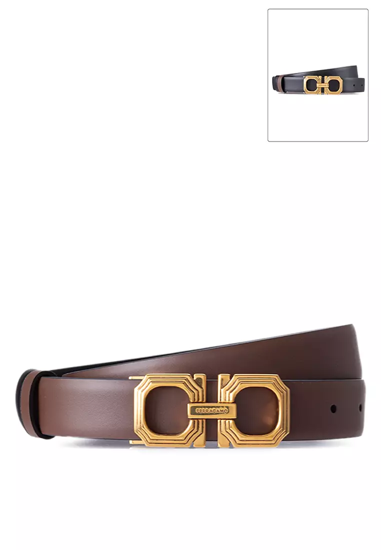 Salvatore ferragamo sales women's reversible belt