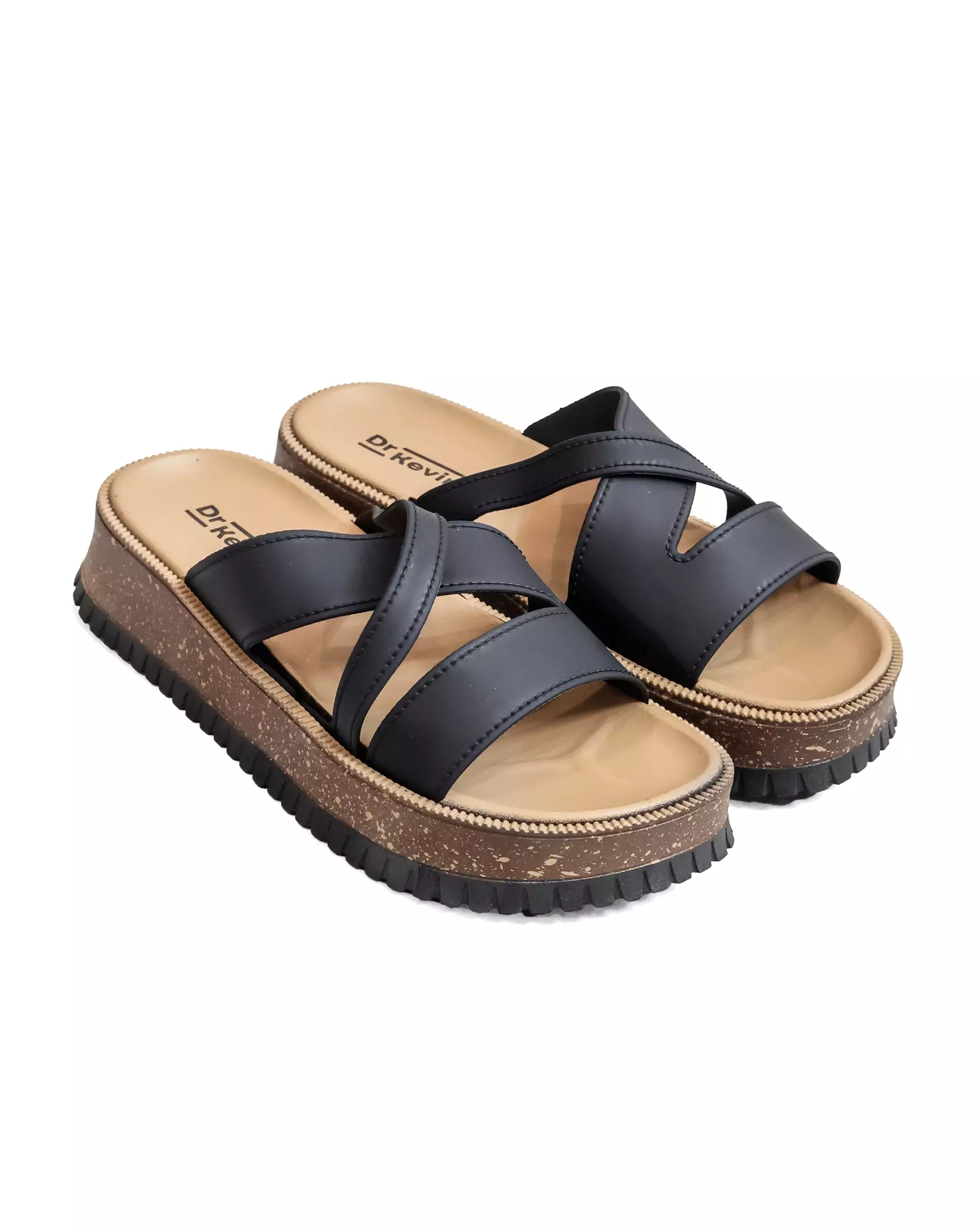 Dr. Kevin Sandal Selop Wanita Hak Rata Tinggi Flat Sandals 571-135