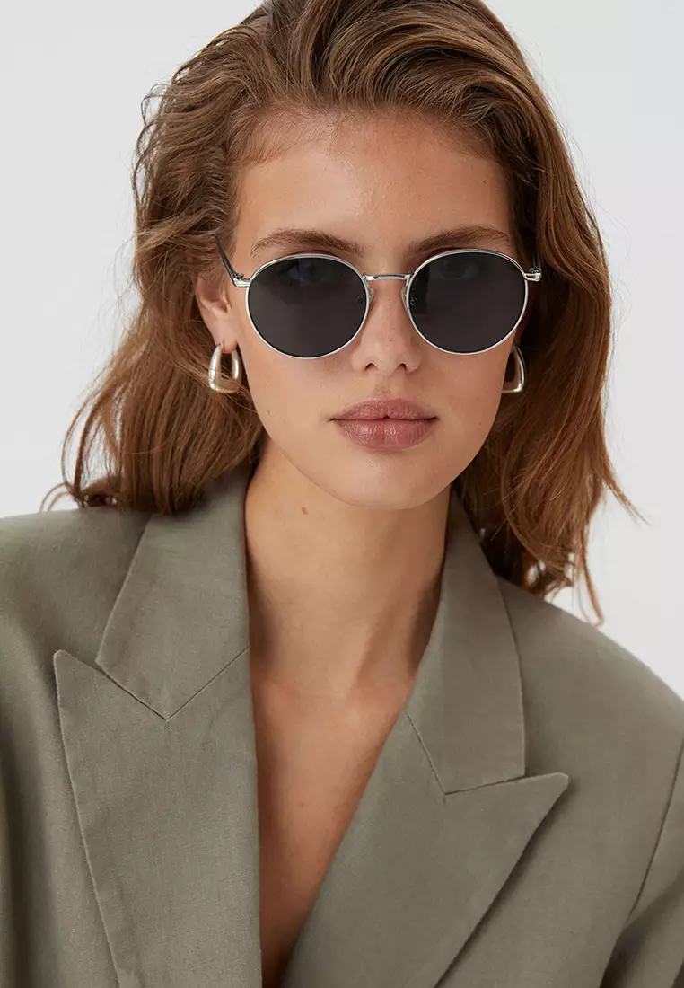 Buy & Other Stories Oval Slim Frame Sunglasses 2024 Online ZALORA