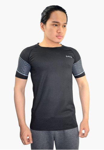 SFITS black SFIDN FITS Threadflex BlackPanther Sports Shirt Baju Kaos Olahraga ED6D7AAC189FFAGS_1