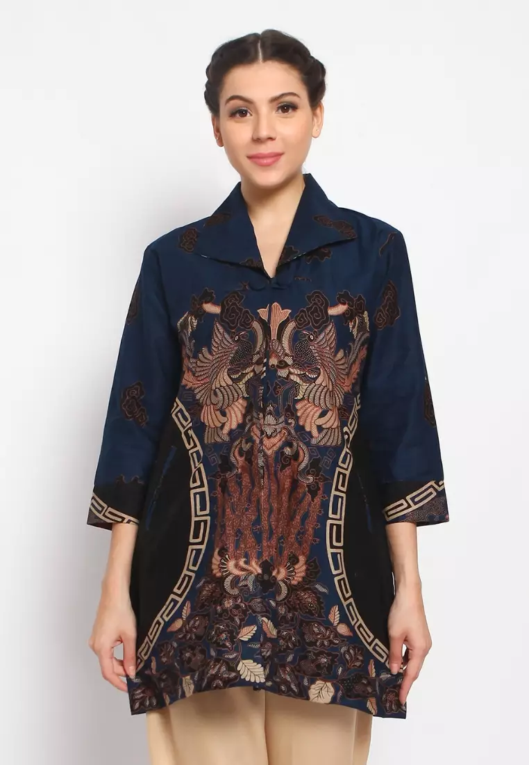 Tunik Batik Blue Mega