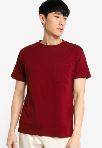 Jual Zalora Basics Basic T Shirt With Pocket Original Zalora Indonesia