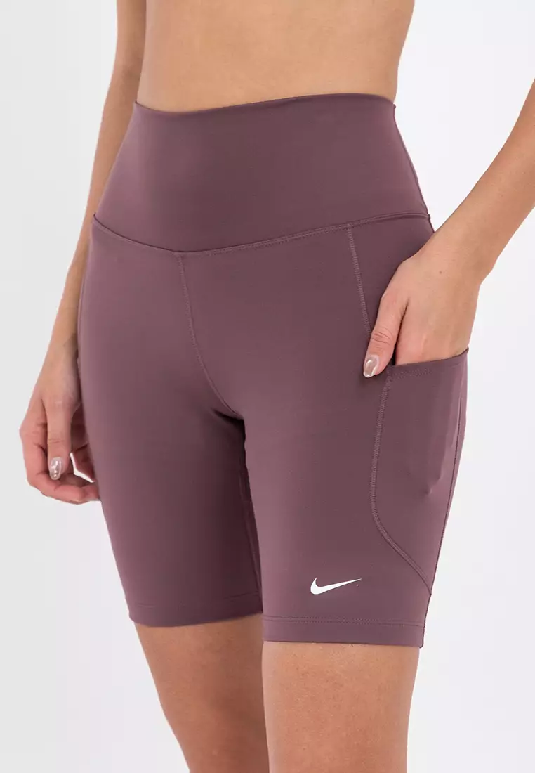 Nike One High Waisted 8In  Biker Shorts Pocket Short