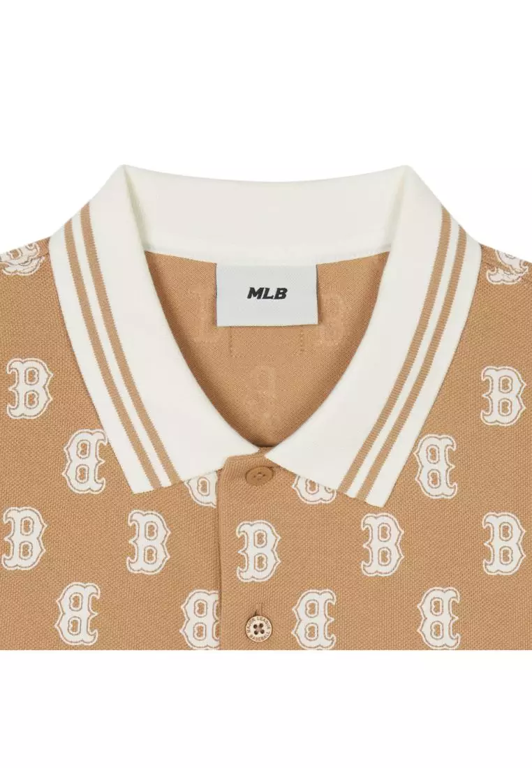 CLASSIC MONOGRAM ALL OVER POLO T-SHIRTS BOSTON RED SOX