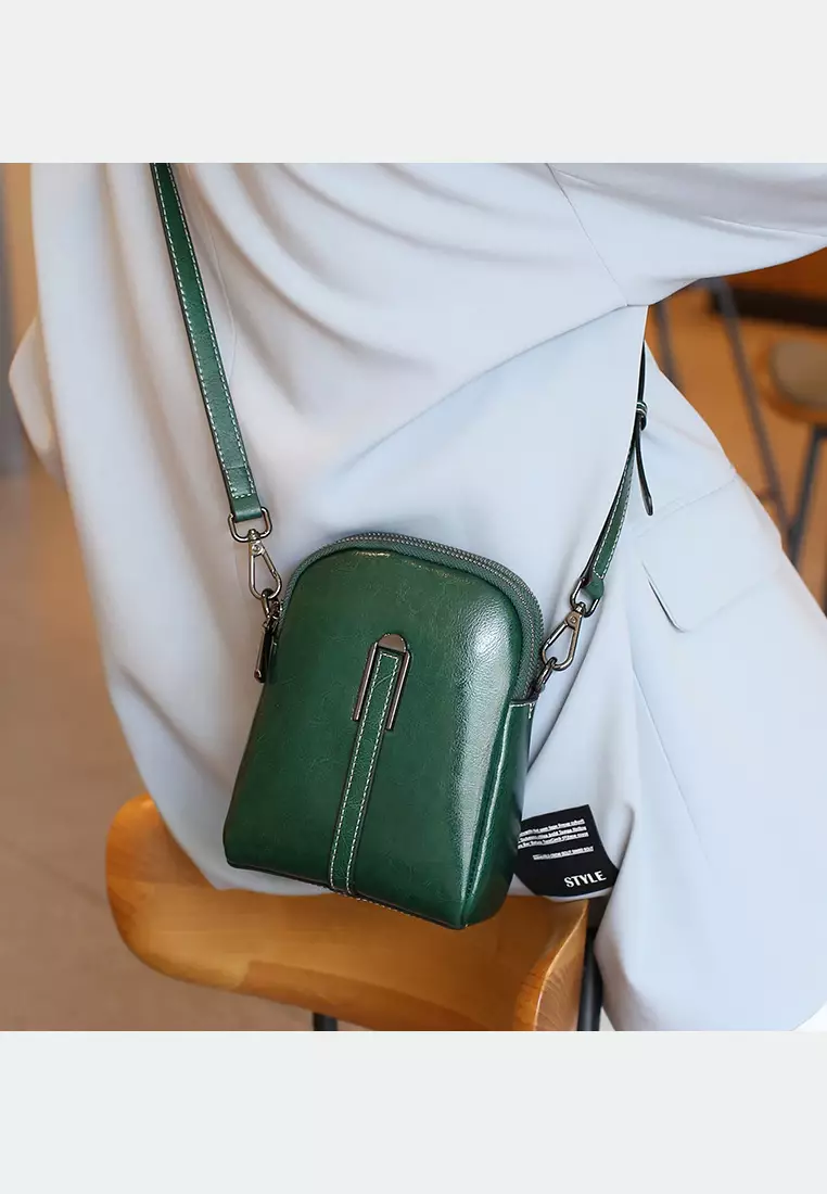 Brand New Top Cowhide Leather Shoulder Crossbody Bag