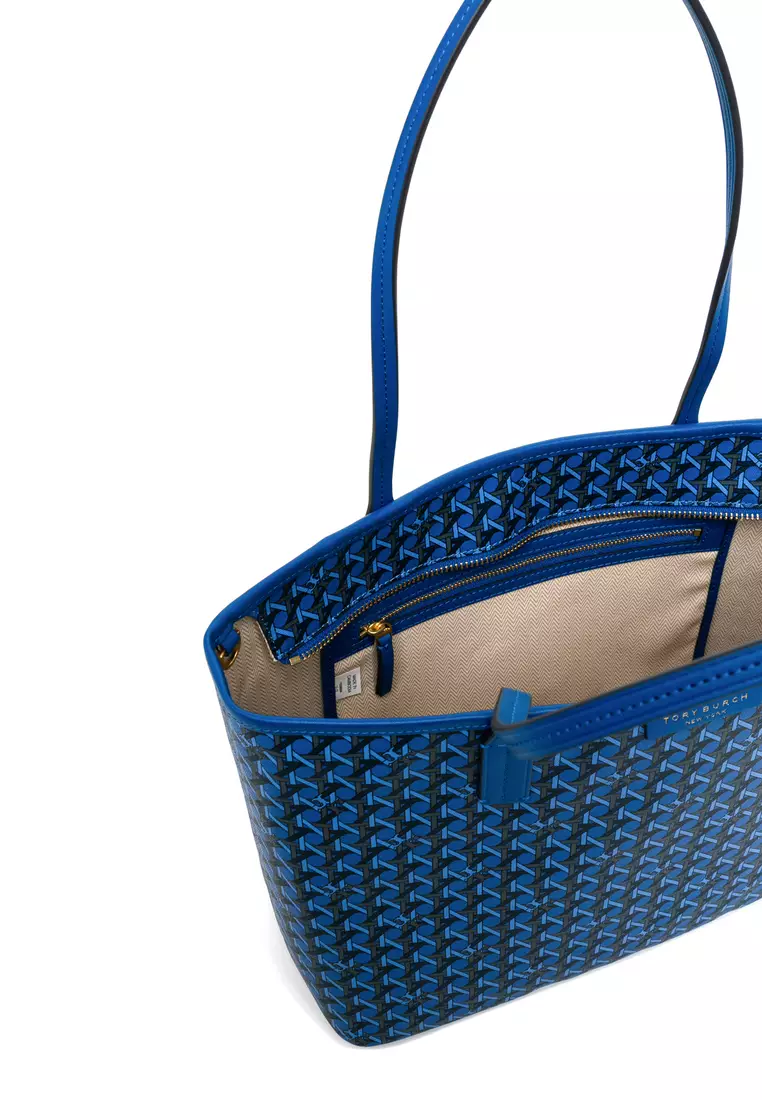 Tory burch gemini on sale coated canvas tote bag