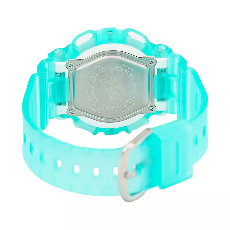 Jam Tangan Wanita Casio Baby-G BA-110SC-2ADR Spring And Summer Digital Analog Dial Tosca Transparent Resin Band