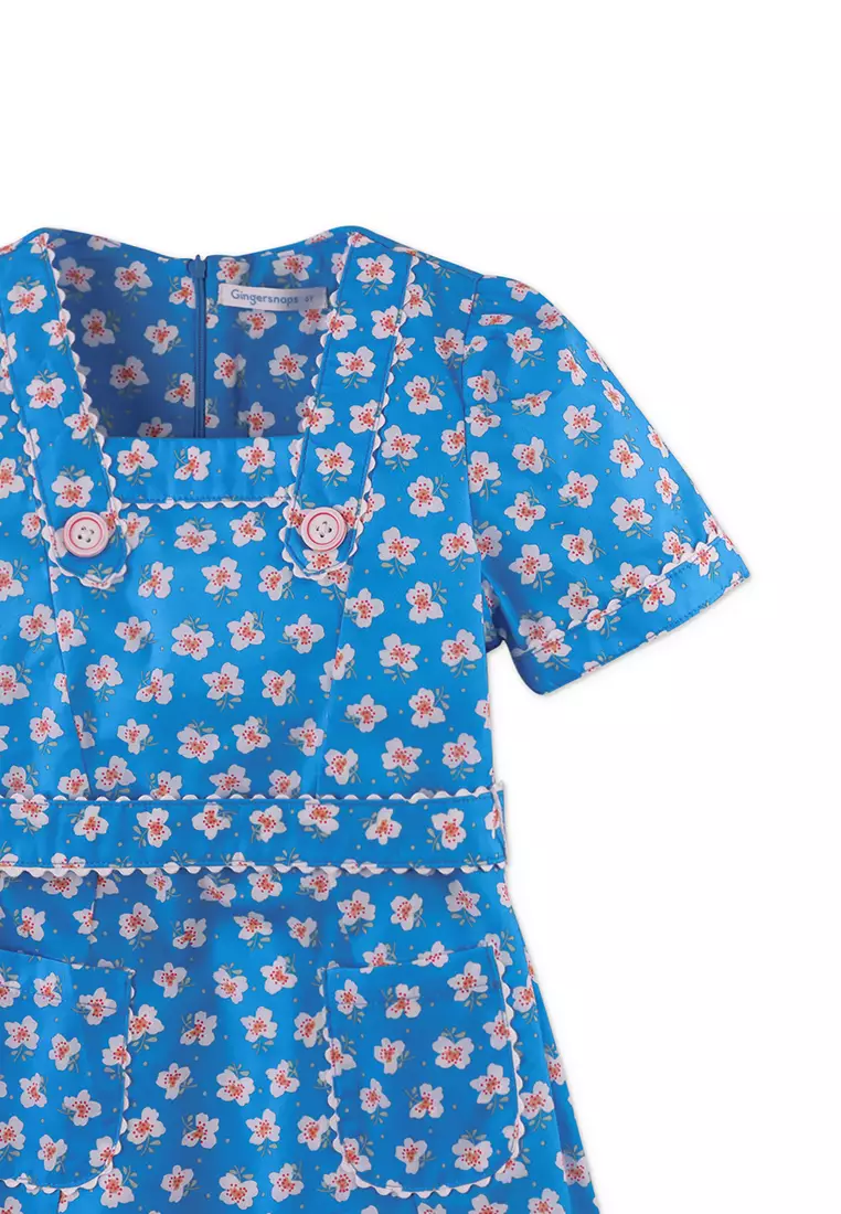 Girls Olivia Retro Dress With Pockets