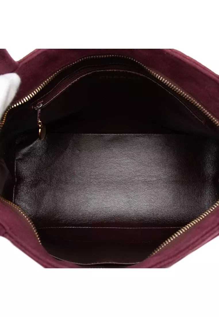 Pre-Loved Chanel Suede Medallion Tote