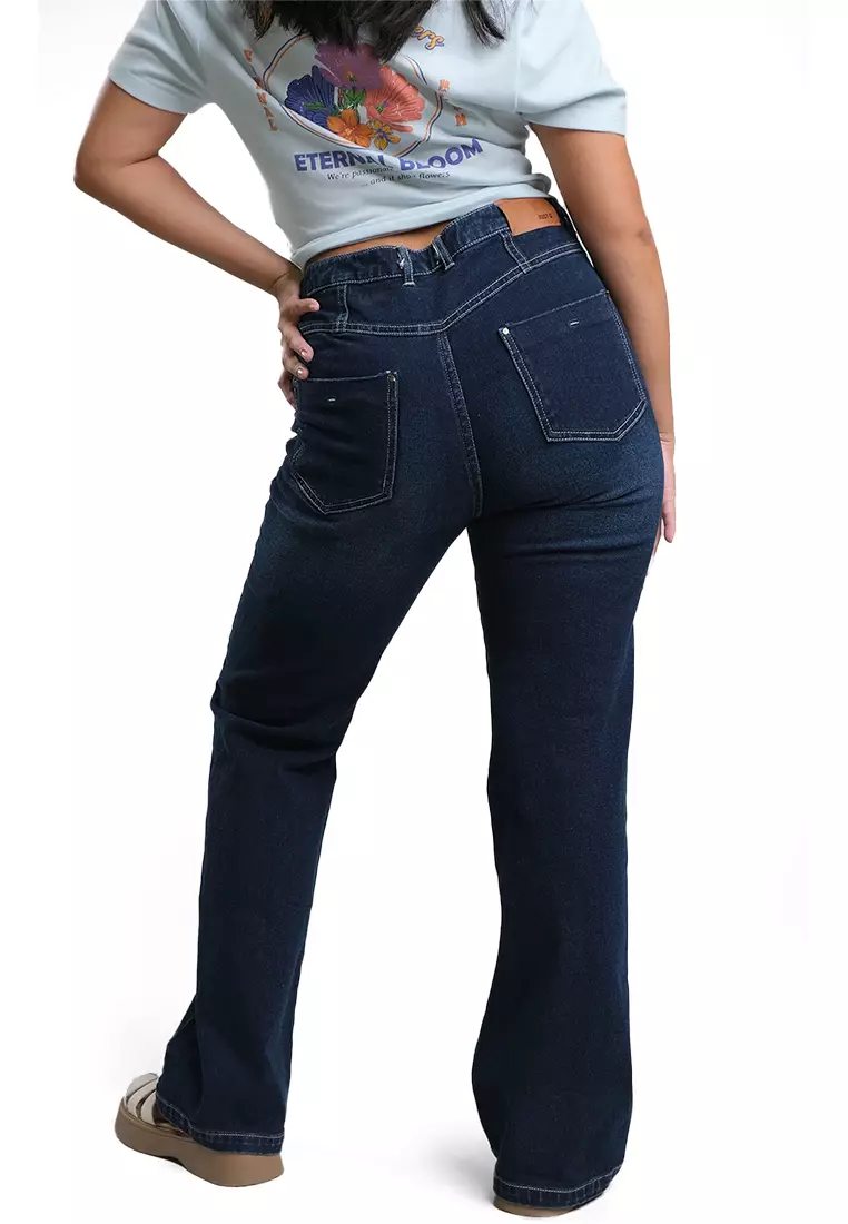 Low Rise Boot Cut Denim Jeans