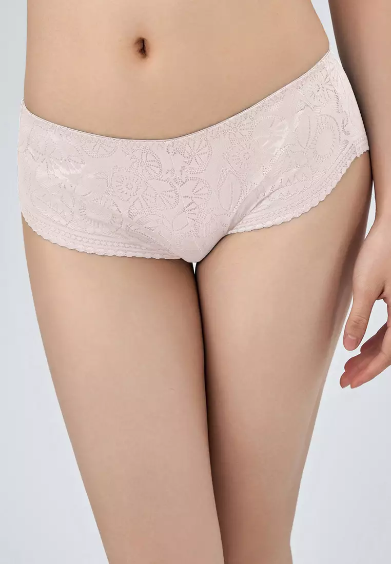 PANTY－LOVEの画像 Jual Pierre Cardin Lingerie Panty Love Lace Mid-Waist Shortie 509-7392L -  Pink Original 2025 | ZALORA Indonesia ®