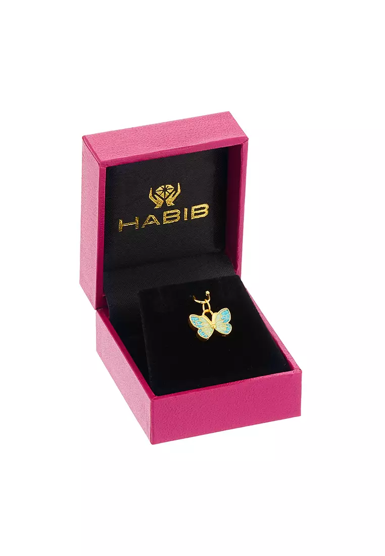 HABIB 999/24K Yellow Gold Pendant (Butterfly) 9GP00531224