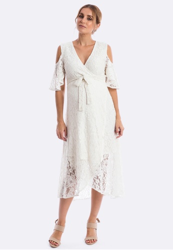 Buy Maive Bo Aria Lace Maternity Dress In White Online On Zalora