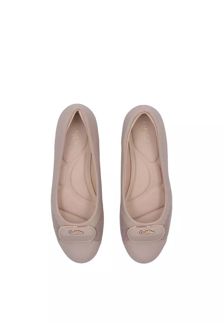 Taupe CR Amelia Textured Pumps