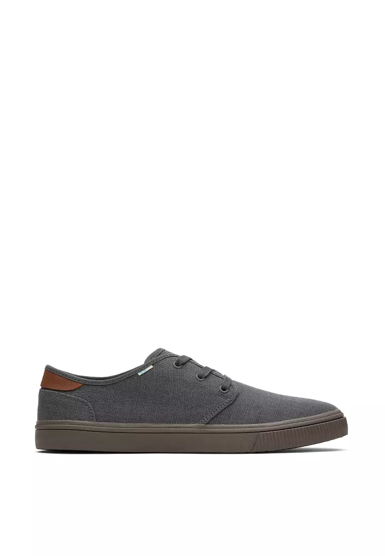 Discount on Toms  shoes - SKU: Sneakers Carlo Lace-Up Men - Graphite Heritage Canvas