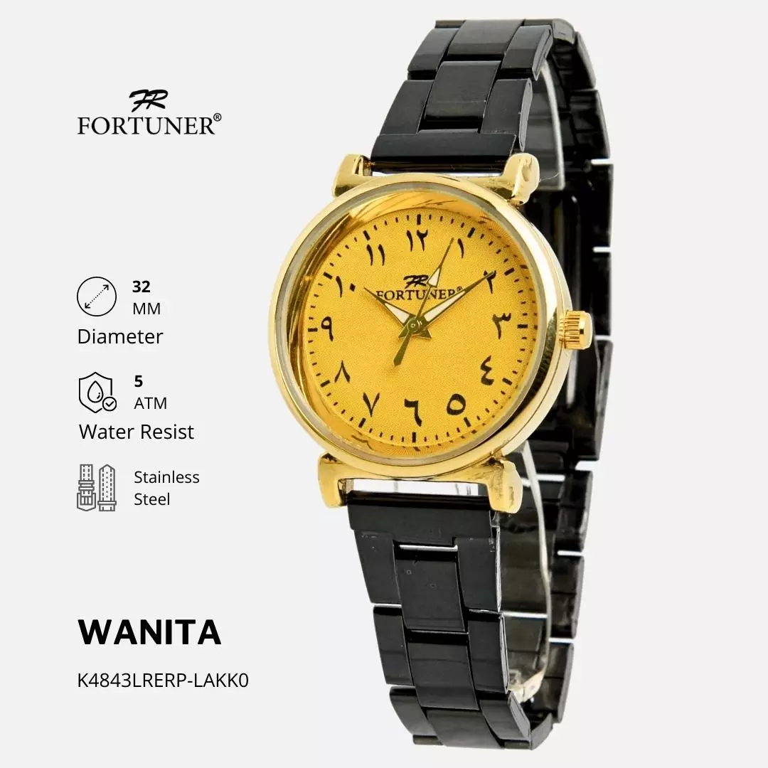 Jual Fortuner Watch Fortuner Jam Tangan Wanita Analog Angka Arab Tahan