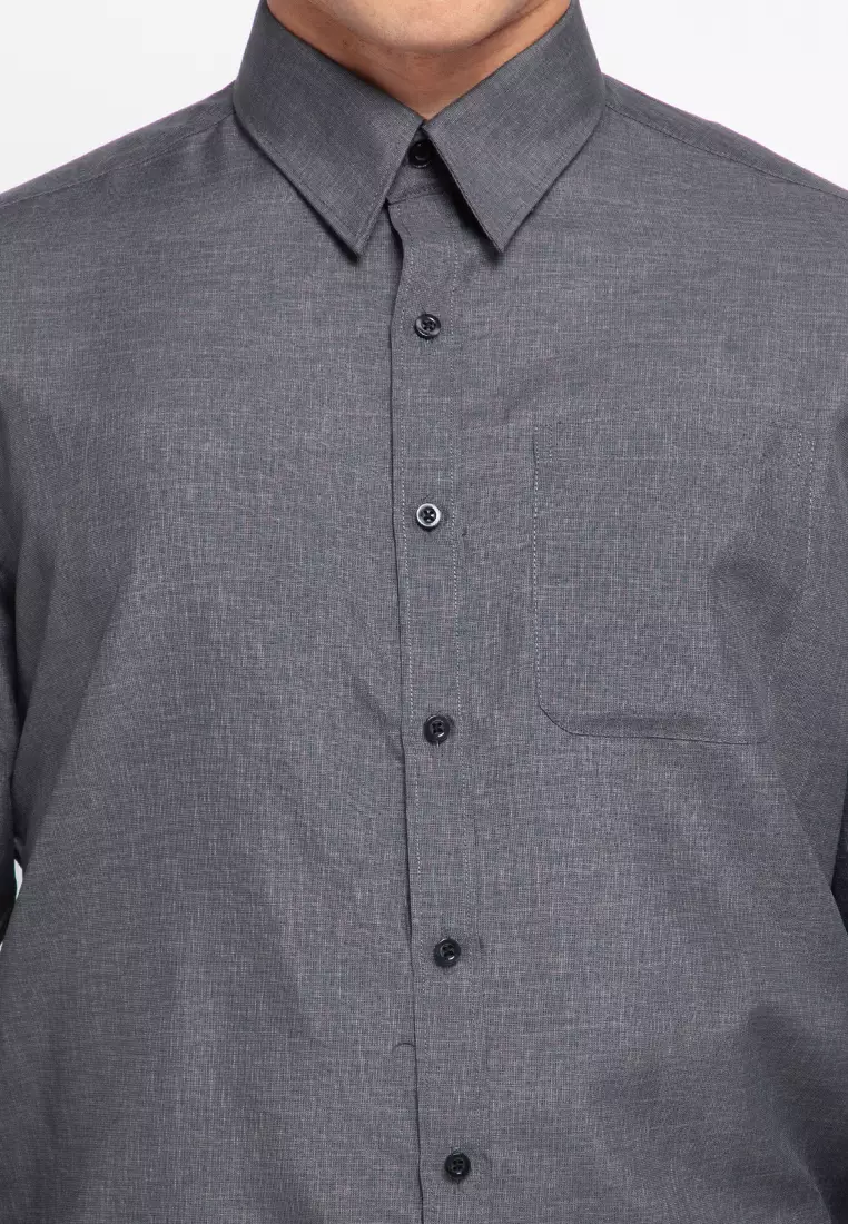 Kemeja Motif Slimfit Axel 113 Lengan Panjang