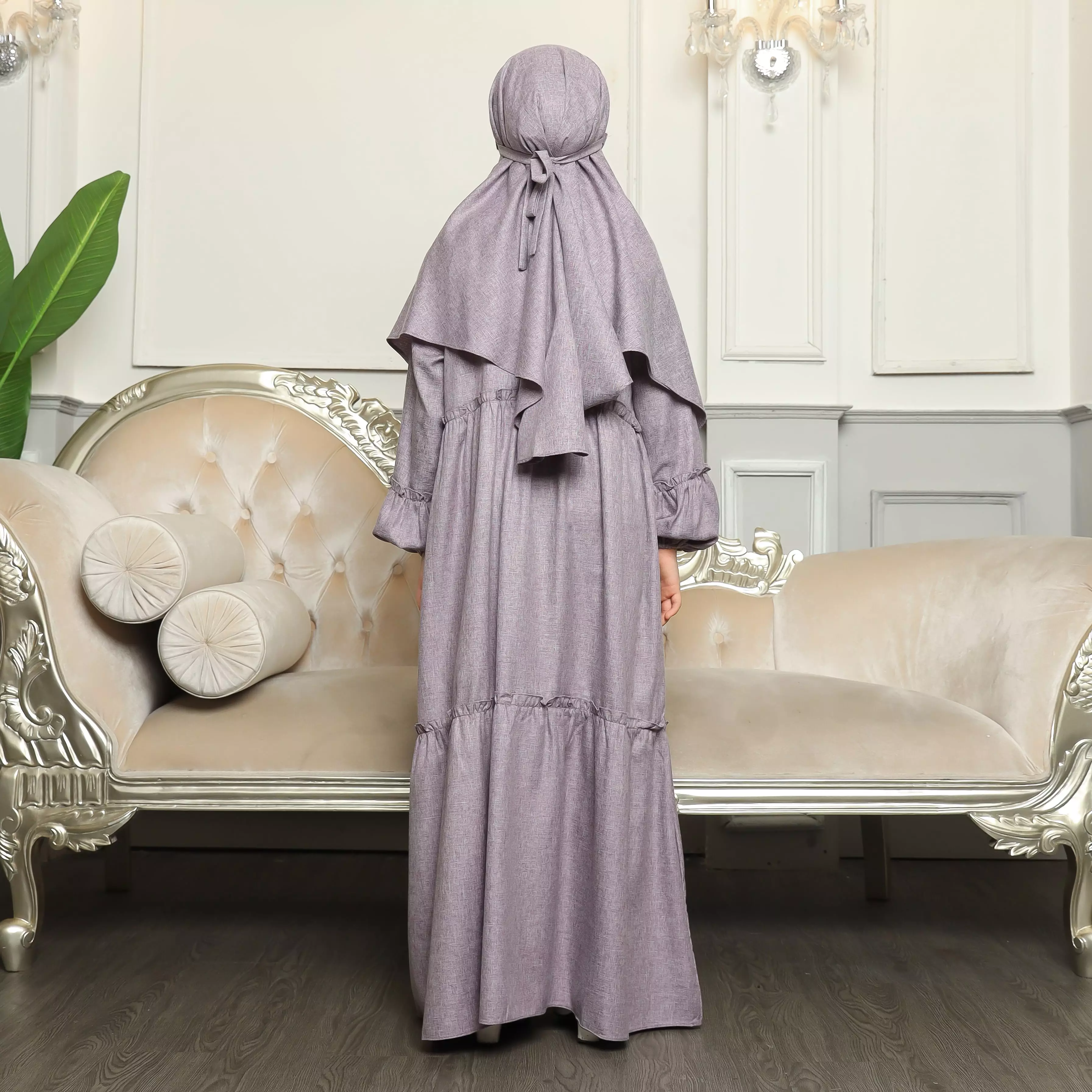 Gamis Sarimbit Anak GA 04 Lilac
