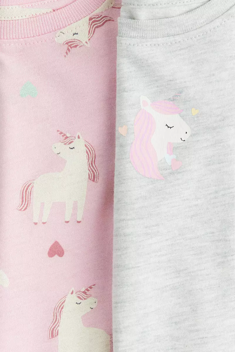 2-pack printed jersey tops