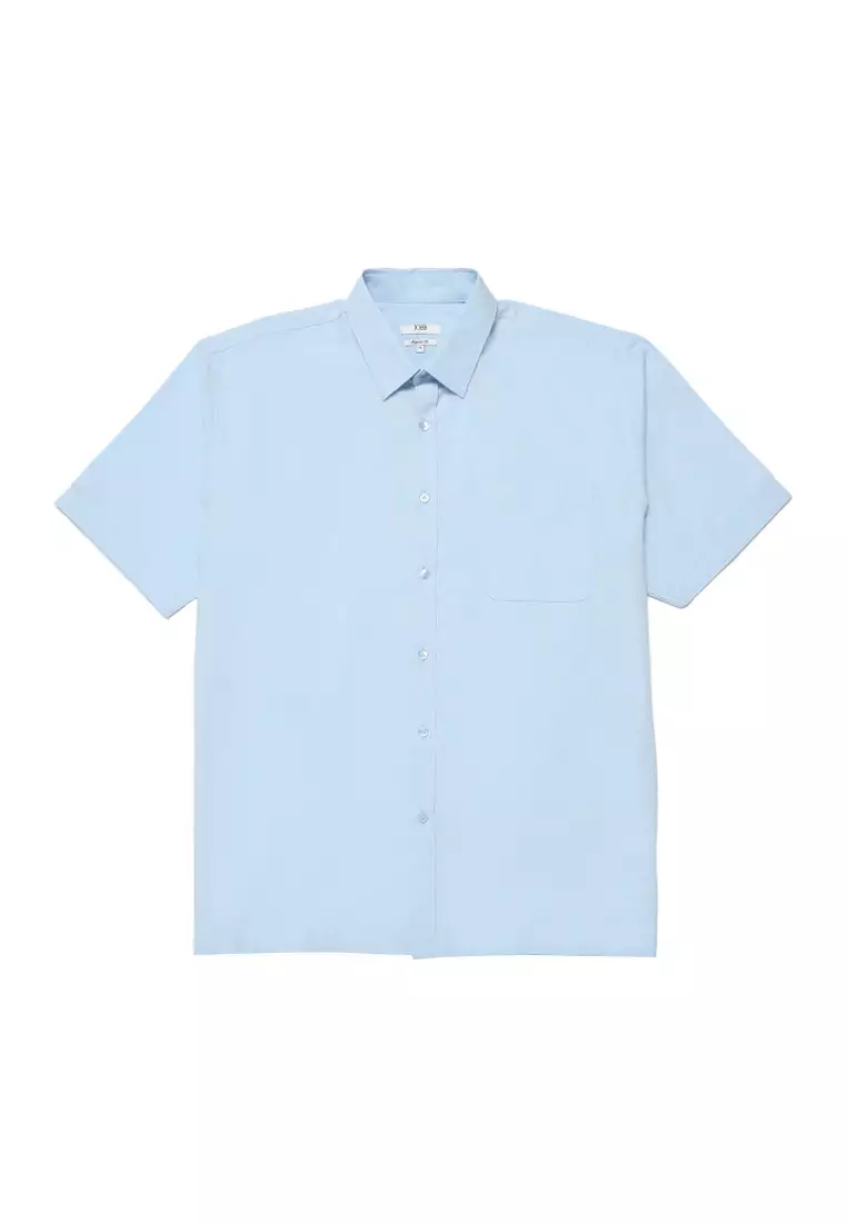 Jobb Ontario Kemeja Pria Lengan Pendek Regular Fit Light Blue