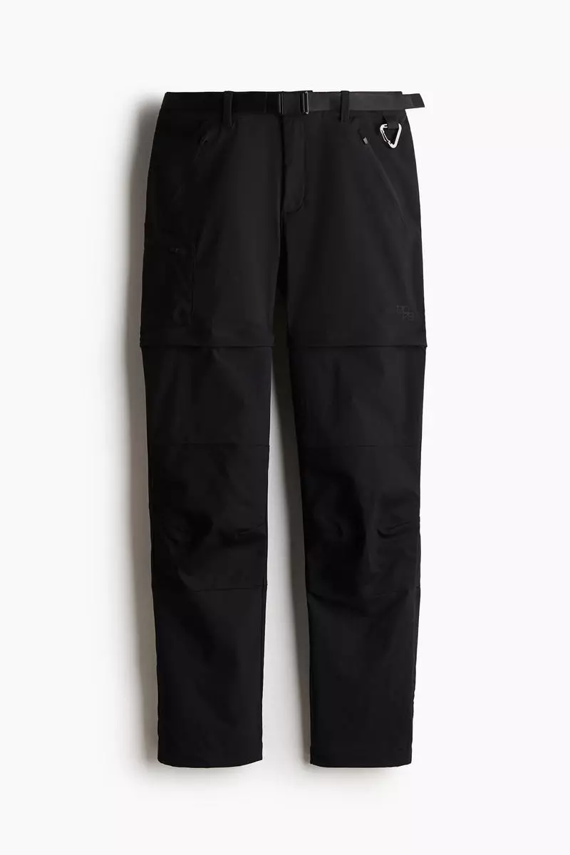 Water-repellent zip-off hiking trousers