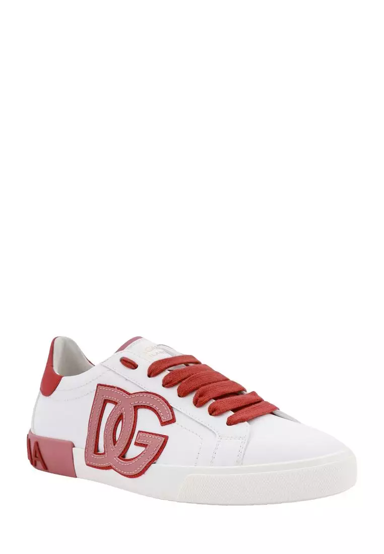 White online gold sneakers