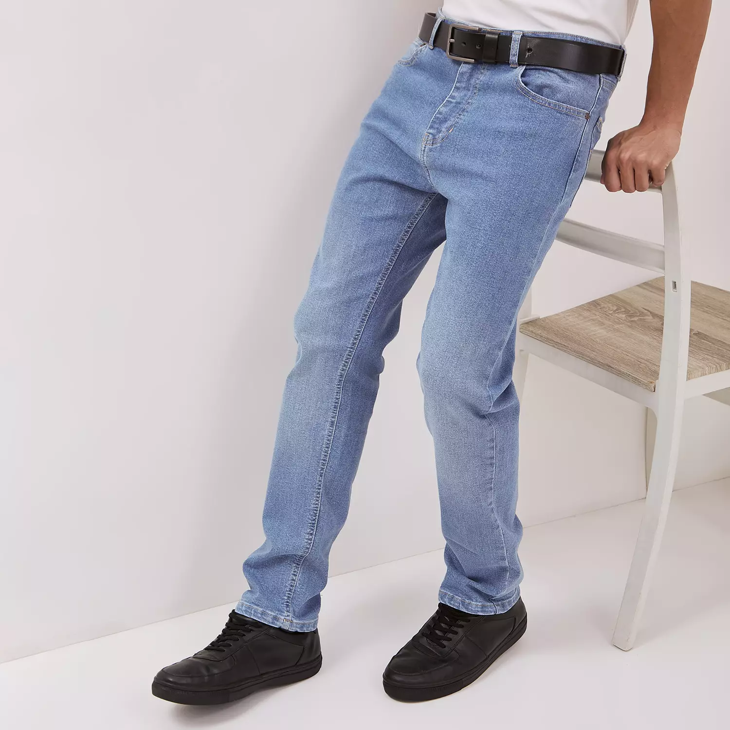 DUST Celana Straight Jeans Baril Light Blue (DM.3107)