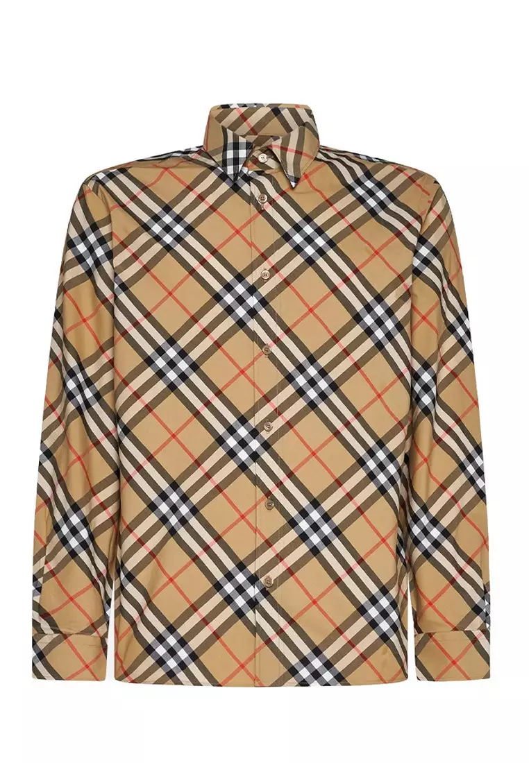 Mens burberry shirt sale clearance