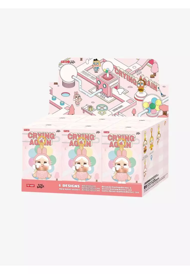 POP MART CRYBABY Crying Again Series - Vinyl Face Plush Pendant Selected She's Alice