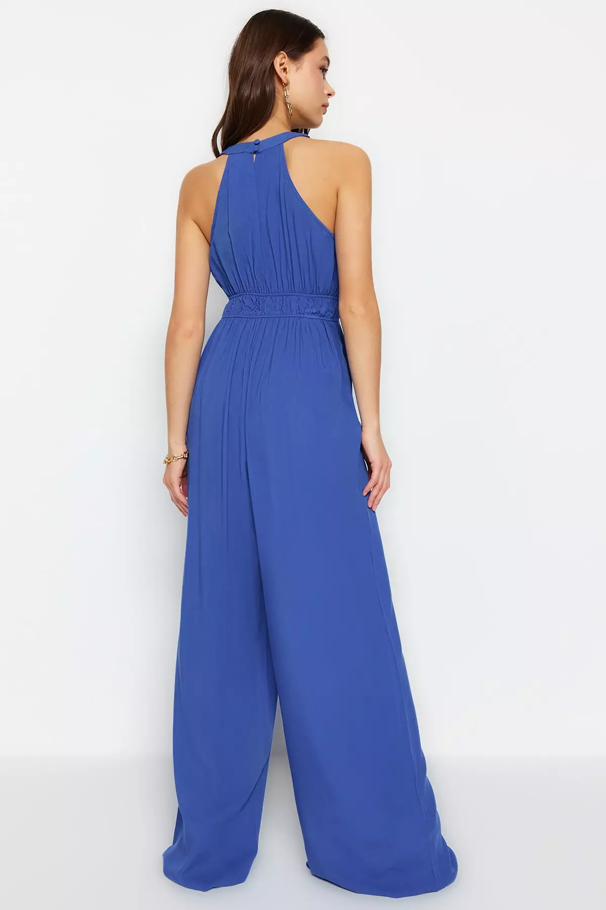 Ruched Long Jumpsuit