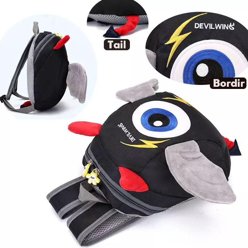 TAS RANSEL BACKPACK ANAK DEVIL WING - PINK