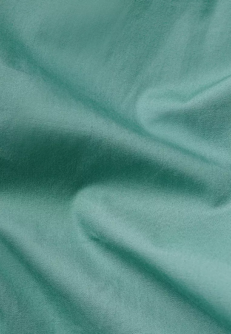 Crocodile MALE 0129 Green 31 - Men Shirt Kemeja Lengan Pendek - Relax Fit - Katun