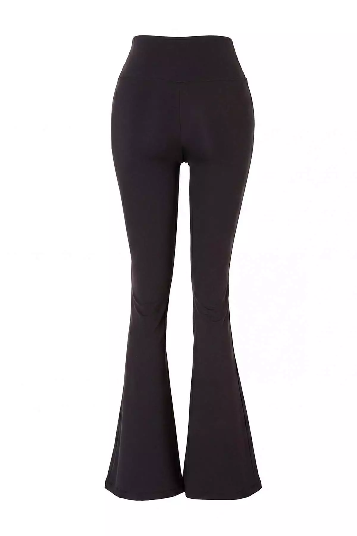 Black Brushed Scuba Leggings Sports Leggings Thmss26Ty00016